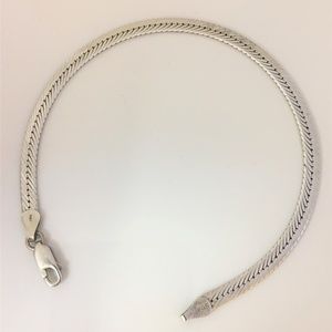 Sterling Silver Herringbone Bracelet